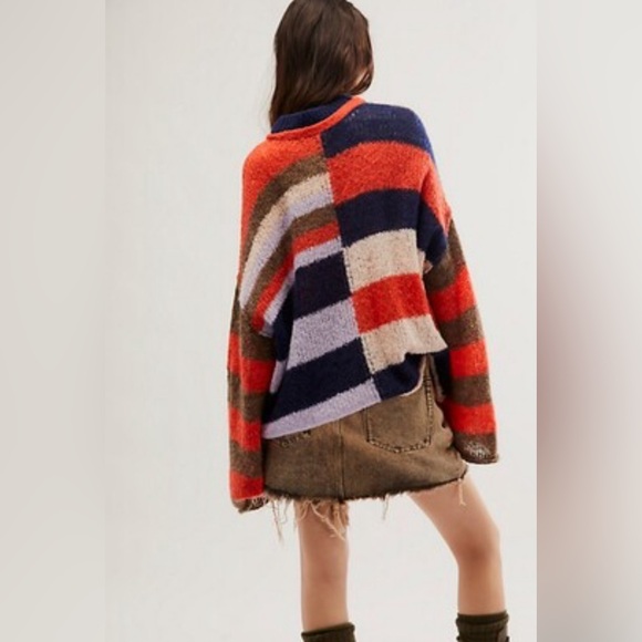 20-Free People Caravelli Splice Pullover -Oversized - Picture 5 of 6